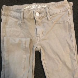 Olive jeggings super stretch size 00